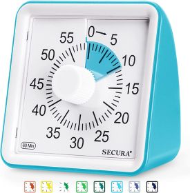 60-MinuteTimer (Quiet No-Distraction Operation, Has Loud or Low Alarm)